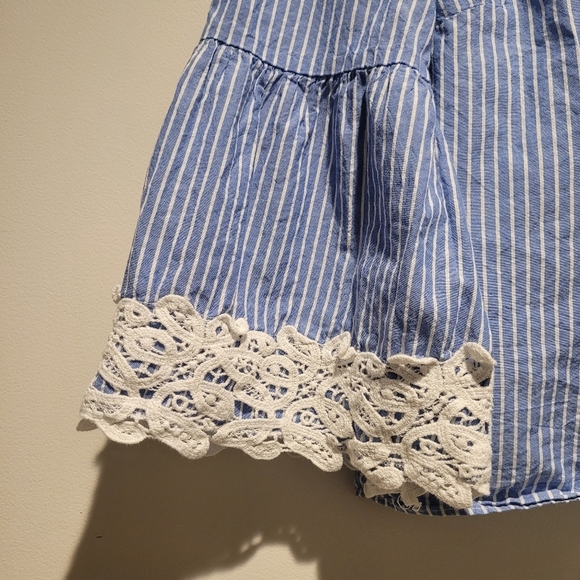 Zara Striped Blue & White Blouse - Picture 7 of 7